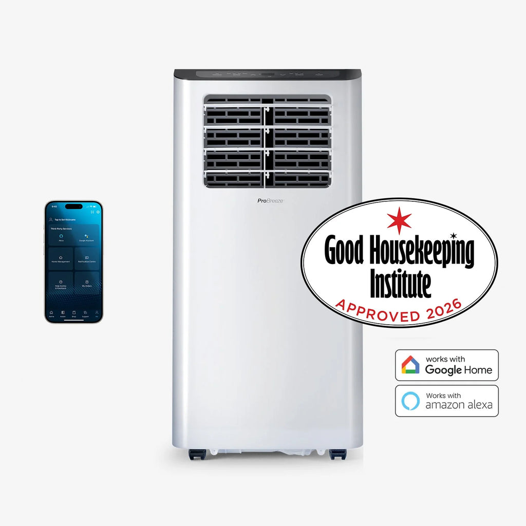 12.000 BTU 3-in-1 Mobile Klimaanlage mit Entfeuchtungsfunktion – Intelligente WLAN-App