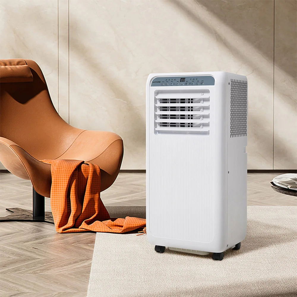 Climatiseur portable blanc 4-en-1 Living and Home avec télécommande 9000 BTU