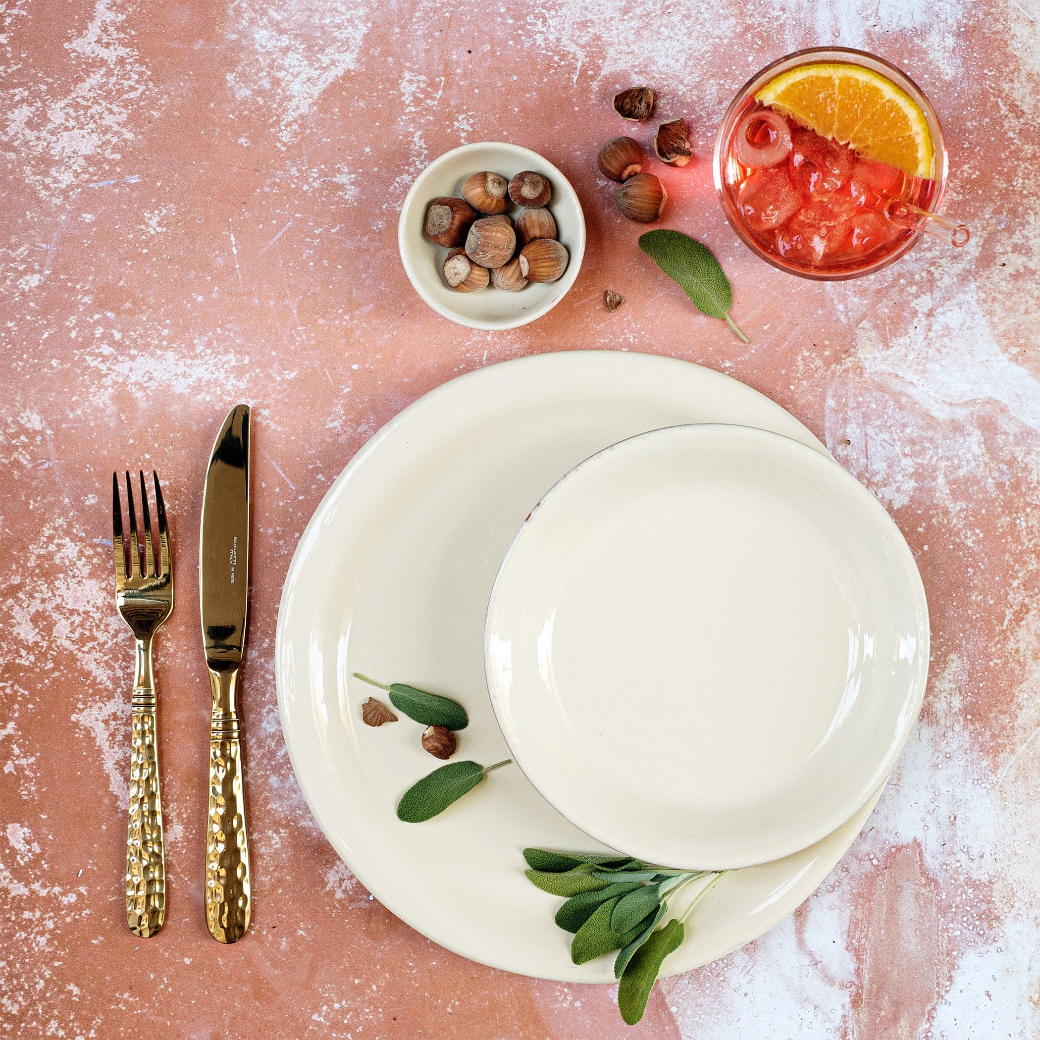 Cucina Fresca Crema Dinner Plate