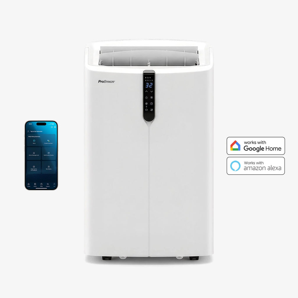 OmniCool™ 12.000 BTU 3-in-1 Ultra-leises mobiles Klimagerät mit Entfeuchtungsfunktion - Smarte Wifi App