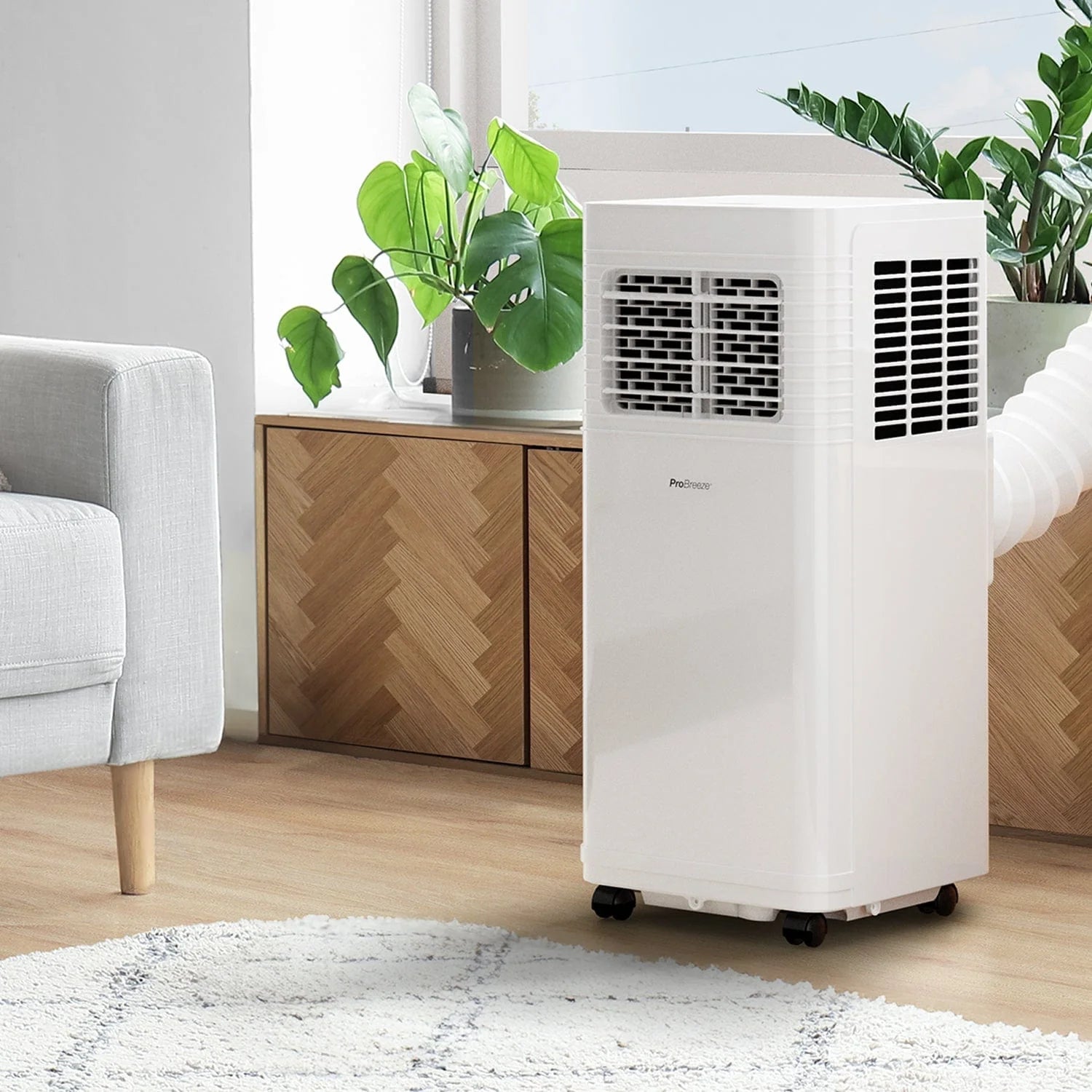 Climatiseur portable 3-en-1 5000 BTU avec fonction de déshumidification - Application Wi-Fi intelligente
