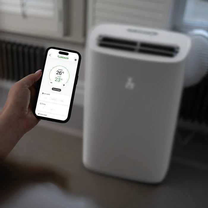 Climatiseur portable intelligent Meaco Cirro® 12000 BTU super silencieux - Refroidissement seul